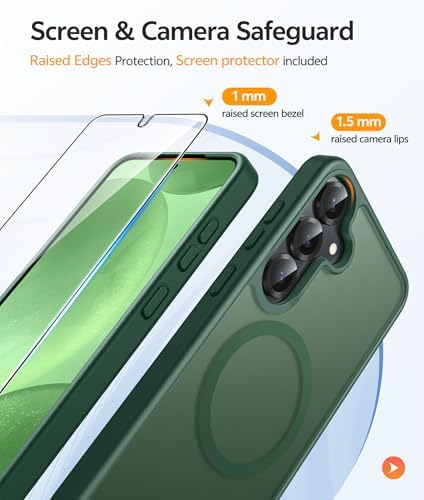 FNTCASE for Samsung Galaxy S25/S24 Case, Fit for Magsafe, Screen Protector - Image 4