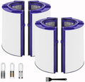 2 Pack 2-in-1 Replacement Filter Compatible with Dyson TP06 HP06 PH02 PH01 PH03 PH04 HP09 TP09 HP07 TP07 TP10 HP10 Air Purifier HEPA + Carbon Pure Cool Hot Humidify Fan, Fit Part #970341-01 by NABEECA