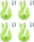 Clevis Grab Hooks 11684 lbsHeavy Duty Chain Hook for Truck Trailer Chain Forged Alloy Steel Chain Hook for Transport【4Pack】 by YANBORUI