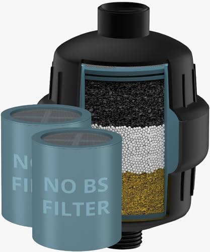 weAQUA Shower Filter Extra Cartridge for Hard Water Chlorine Heavy Metals by weAQUA