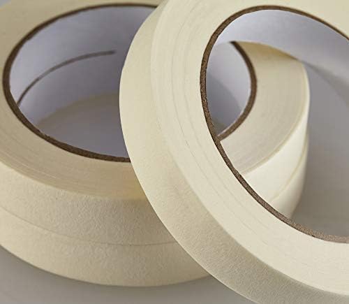 Lichamp Masking Tape 30 Pack General Purpose Beige White Color, 0.75 inch x 55 Yards x 10 Rolls (550 Total Yards), for Painting, Home, Office, School Stationery, Arts, Crafts etc. (3004) - Image 3