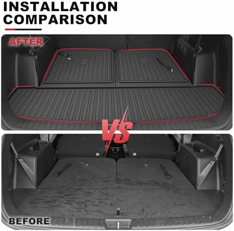 Cargo Mat for Kia Sorento 2021-2026, IKABEVEM Trunk Mat with Seatback Mat - Image 3