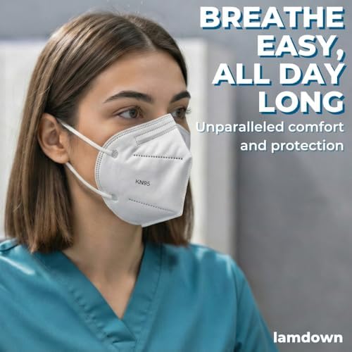 (600-Pack) KN95 Face Masks, Individually Wrapped, Premium Disposable Dust Mask, White - Image 7