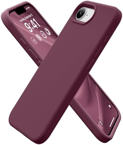 GolbinBox Magnetic for iPhone 17e/16e Case, Silicone Cover, Wine Red by GolbinBox