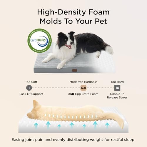 Bedsure ComfyFleece XL Dog Bed for Crate with Washable Cover, 41x27 - Image 3