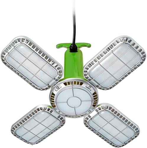 PowerSmith PTLK516-130 16,000 Lumen Temporary LED Work Light with 4 PIVOTING Panels, Quick-Mount Metal Hook, and 10 ft Power Cord-6 Unit Linkable - Image 6