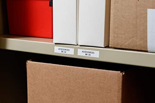 Brady Authentic (M21-250-595-WT) All-Weather Vinyl Label for Indoor/Outdoor ID, Lab and Equipment Labeling, Black on White- For M210, M210-LAB, M211, BMP21-PLUS and BMP21-LAB Printers, .25" W, 21' L - Image 4