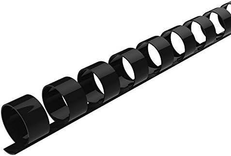 Rayson CR12BK-10305641 Plastic Binding Combs 90-Sheets Capacity, 1/2" Black Comb Binding Spines, 19-Ring, Max. Binding Letter Size Paper (8.5"×11") Box of 100 by RAYSON