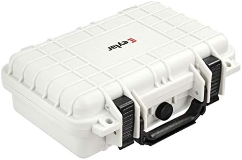Eylar Protective Gear and Camera Hard Case Waterproof Dry Box with Foam 11.6 Inch 8.3 Inch 3.8 Inch (White) by Eylar