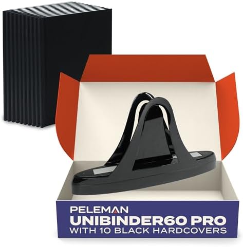 Unibind60 Pro Thermal Binding Machine Plus 10 Hardcovers for Offices & Pitch Decks | No Warm-Up Needed | Fast and Easy Binding with a Professional Finish by PelemanIndustries