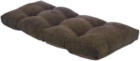 Klear Vu The Gripper Non-Slip Tufted Bench Cushion for Indoor Furniture, Assembled in USA, Entryway Storage, Bay Window, Corner Nook or Piano Seat, 33 Inches, Chenille Dark Brown - Image 4