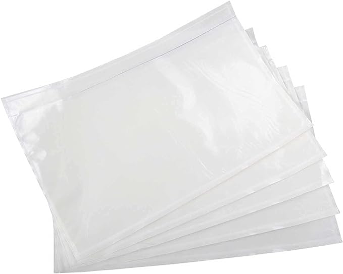 7.5'' x 5.5'' Packing List Pouches, Shipping Label Envelopes Clear Adhesive Top by TAPSIN