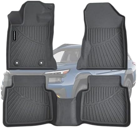 TPE Floor Mats for 2026 Subaru Outback Premium/Limited/Touring/Wilderness/Limited XT/Touring XT All Weather Car Floor Liners Fit 2026 Subaru Outback Accessories Black by SANBAN-AXE