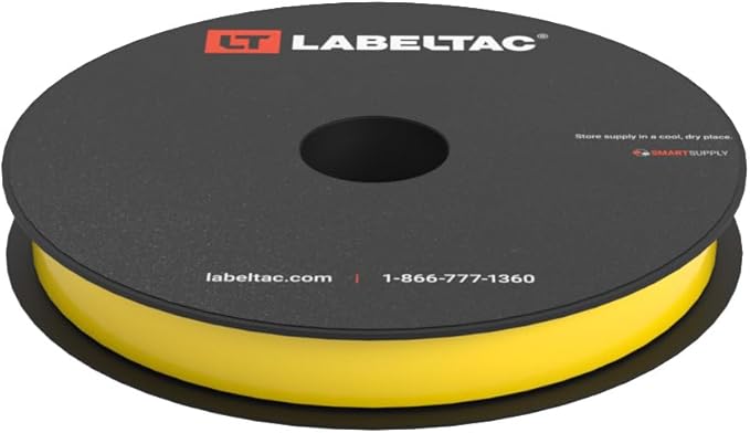 LT4/LT4P/LTPX Label Supply 0.5" x 150' Yellow by LabelTac