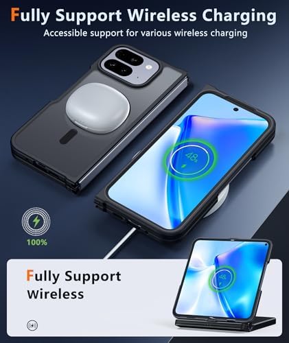 FNTCASE for Google Pixel 10 Pro Fold Case, Fit for Magsafe, Translucent - Image 3