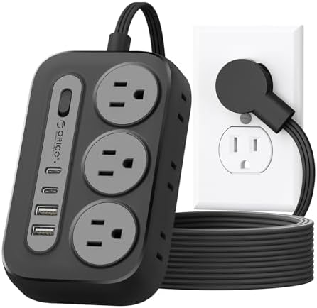 ORICO Surge Protector Power Strip, Multiple Outlets Extension Cord by ORICO