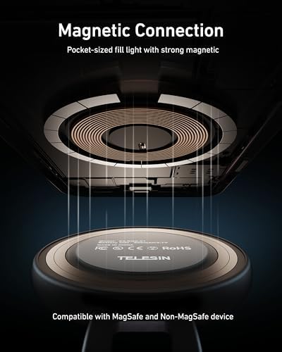 TELESIN C03 Strong Magnetic Phone Selfie Light for iPhone Magsafe - Image 6