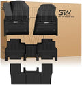 3W Floor Mats for Jeep Grand Wagoneer/Grand Wagoneer L 2022-2026 (7 Seat) by 3W