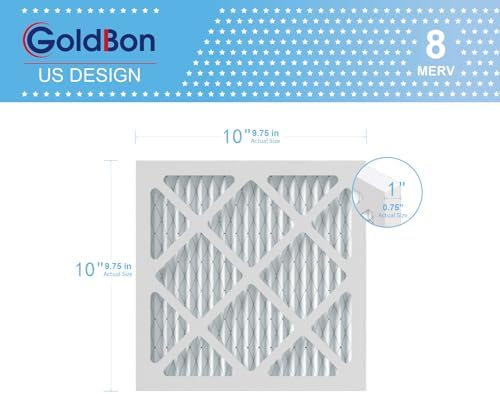 10x10x1 MERV 8 Air Filter 6-Pack for HVAC Furnace - Image 3