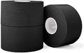 (3 Pack) Black Athletic Sports Tape, Very Strong Easy Tear No Sticky Residue Tape for Athlete & Sport Trainers & First Aid Injury Wrap,Suitable for Bats,Tennis,Gymnastics & Boxing（1.5in X 35ft） by iFwevs
