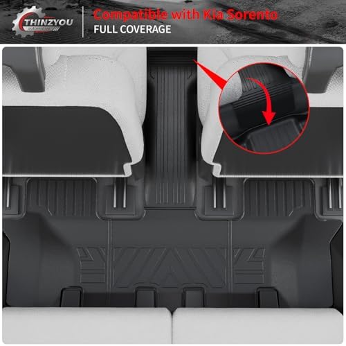 Floor Mats for 2021-2025 2026 Kia Sorento 6&7 Passenger - Image 4