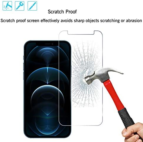 Ailun Screen Protector+Camera Lens Protector for iPhone 12 Pro, 2+2 Pack - Image 5