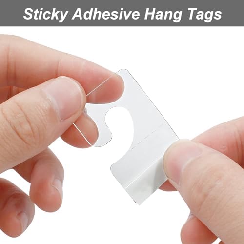 Clear Plastic Self Adhesive Hang Tags, 300Pcs - Image 3