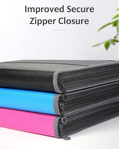 Sooez Accordion File Organizer with Safe Zipper, 12 Pocket Expanding File Folder with Front Pencil Pouch, Portable Monthly Paper Bill Tax Receipt Organizer, School Office Supplies, Letter Size, Teal - Image 6