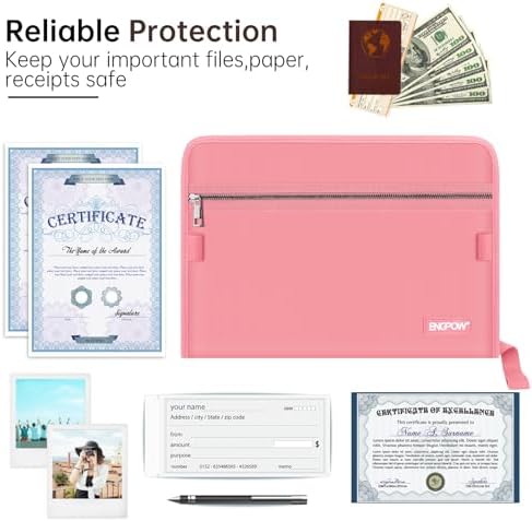 ENGPOW Expanding File Folder,Fireproof 13 Pockets Document Organizer Bag - Image 5
