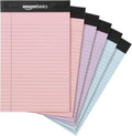 Amazon Basics Narrow Ruled Writing Pads, Perforated, 5" x 8", Multicolor, 50 Sheets (Pack of 72) by AmazonBasics