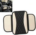 Center Console Cover, PU Leather Car Armrest Cushion with Side Storage Pockets, Universal Armrest Protector Organizer for SUV Truck Sedan (Beige) by Unknown