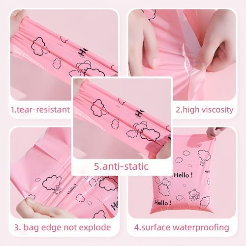 FERENLI 50 Pcs Poly Mailers Self-Seal Shipping Envelopes Packaging Bags - Image 3