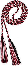Tassel Depot Graduation Honor Cord - Black/Red/Light Pink - Every School Color Available - Made In Usa by TasselDepot