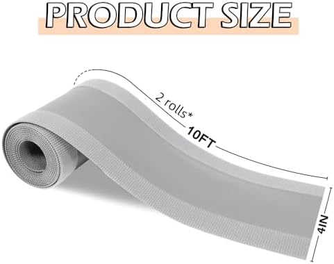 20 Feet Floor Cable Covers,Wire Storage Cover Used to Protect The Cable,Cord Cover with Adhesive Tape for Carpet,Tiles,Wooden Floors and Any Floor Surface (Gray) - Image 2
