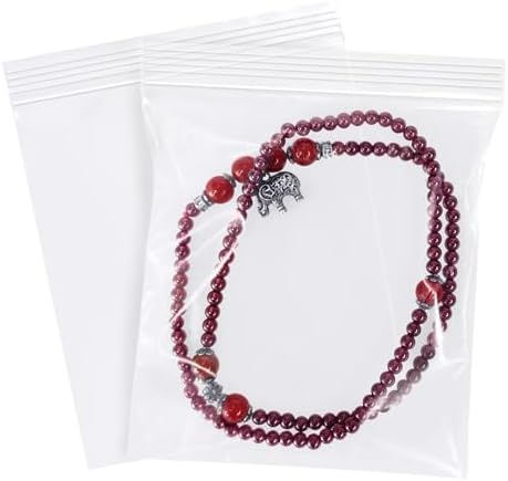 Yotelab Small Plastic Zip Bags, 4x4 In Clear Resealable Jewelry Bags 200Pcs by Yotelab