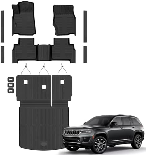 AUXKO Floor+Cargo+Backrest Mat Door Sill for Jeep Grand Cherokee 2022-2026 by AUXKO
