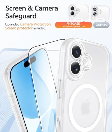 FNTCASE for iPhone 17 Case, Compatible with Magsafe, Glass Screen Protector - Image 4