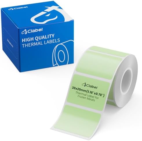 CLABEL 1 Roll 30x20mm Mint Green Low Temp Labels, 330ct for Small Business by CLABEL