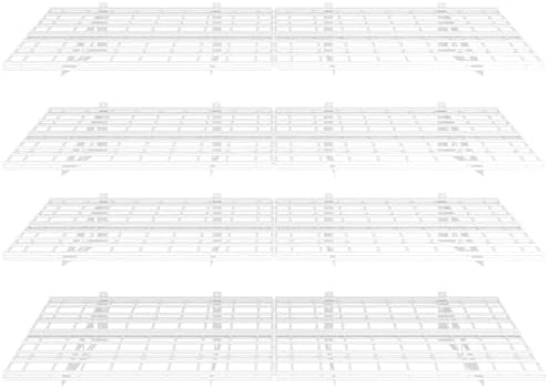 FLEXIMOUNTS 4-Pack 24-inch-by-72-inch Wall Shelf Garage Storage Rack Wall Mounted Floating Shelves 2x6 ft,White, Classic Series by FLEXIMOUNTS