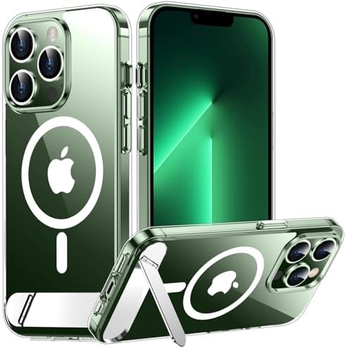 Temdan Magnetic Compatible with iPhone 13 Pro Max Case, [Built-in Invisible Kickstand][Compatible with MagSafe] [Military Grade Shockproof] Slim Thin Phone Case for iPhone 13 Pro Max 6.7" by Temdan