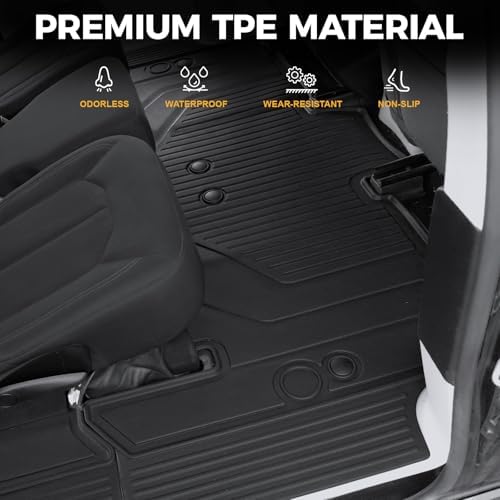 Floor Mats for 2017-2027 Chrysler Pacifica 7/8-Seats Accessories - Image 4