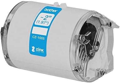 Brother Genuine CZ-1005 Continuous Length ~ 2 (1.97”) 50 mm Wide x 16.4 ft. (5 m) Long Label roll Featuring Zink Zero Ink Technology - Image 4