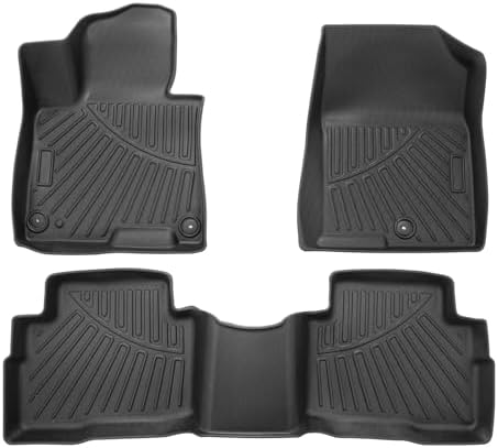 Powerty Floor Mats for 2023-2025 2026 Kia Sportage Hybrid All Weather 3D TPE Anti-Slip Car Liners for 1st & 2nd Row Accessories by Powerty