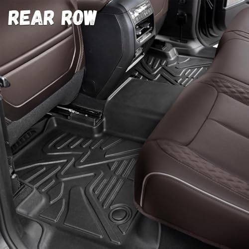 Floor Mats for Toyota Tacoma 2005-2015 Double Cab (Only Fit Automatic), Custom Fit All-Weather TPE Floor Liners, Front & 2nd Row Mat for Tacoma Car Accessories - Image 5