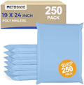 Metronic Poly Mailers 19x24 250Pc Large Shipping Bags for Business Blue by METRONIC