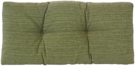 Klear Vu The Gripper Non-Slip Tufted Bench Cushion for Indoor Furniture, Assembled in USA, Entryway Storage, Bay Window, Corner Nook or Piano Seat, 30 Inches, Chenille Green by KlearVUHomeTextiles
