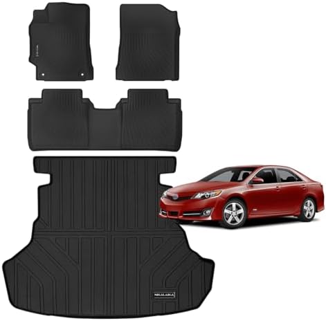 Floor Mat & Cargo Liners for 2012-2017 Toyota Camry (Not Fit Hybrid) by NIKALAIKA