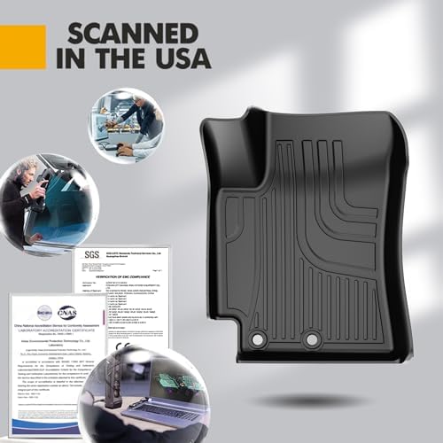 Original Rio Floor Mats for 2018-2024 Kia Rio Sedan & Hatchback Models - Custom Fit TPE Heavy Duty Non Slip Floor Mats 1st and 2nd Row - All Weather Black Car Mats for Rio 2018-2024 - Image 5