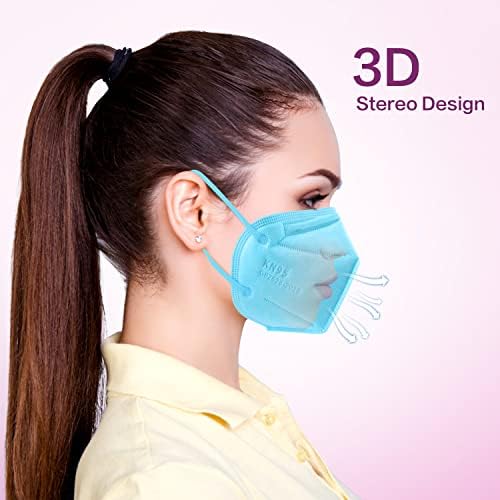 Miuphro KN95 Disposable Face Mask Multicolor KN95 Safety Masks, 5-Ply Breathable Respirator Protection Masks for Man and Women 25 Pack - Image 5