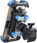 JOYROOM Motorcycle Phone Mount Holder - [Dual Vibration Dampener] 150mph Anti-Shock Phone Holder for Motorcycle [Upgrade Metal Handlebar Clamp] - Bicycle Bike Phone Holder Mount for 4.7-7" Phones,Blue by JOYROOM